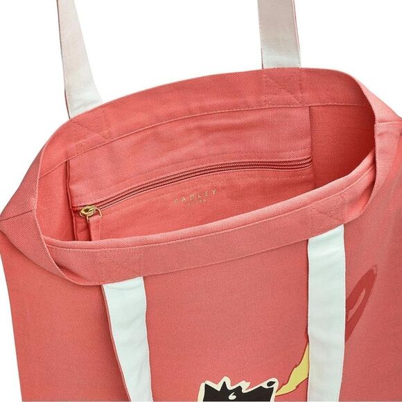 ❤️❤️RADLEY London Set My Heart On Fire - Responsible - Medium Canvas Tote Bag - Picture 2 of 4